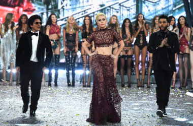 Lady Gaga,Bruno Mars and The Weeknd live on Victoria's Secret Fashion Show